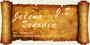 Jelena Dedović vizit kartica